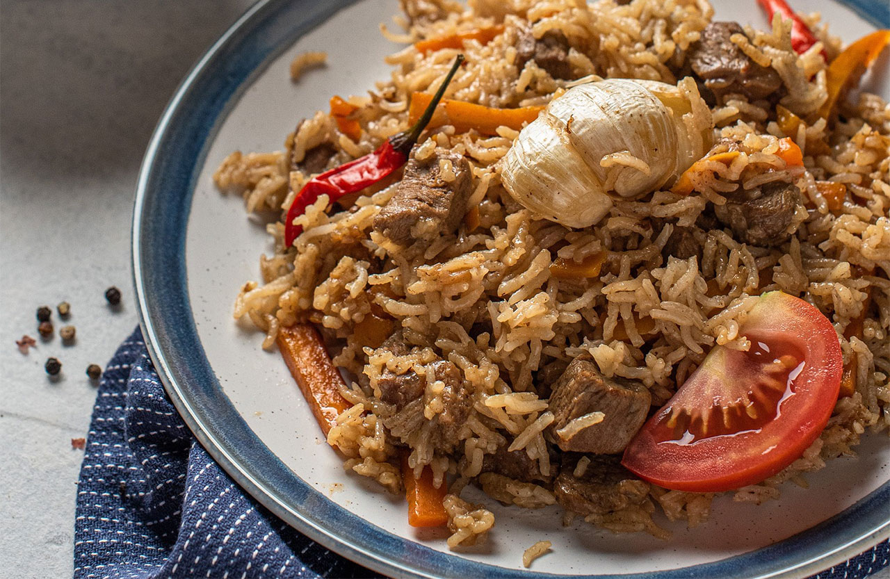 kenyan beef pilau with carrots
